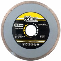 Алмазний диск Werk Ceramics 1A1R WE110121 (125x5x22.225 мм)