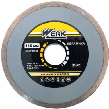 Алмазний диск Werk Ceramics 1A1R WE110120 (115х5x22.225 мм)